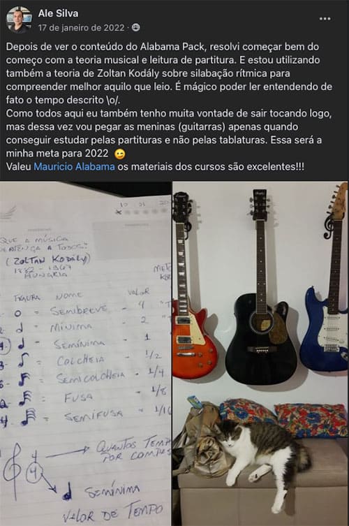 Depoimento real de aluno, print 17